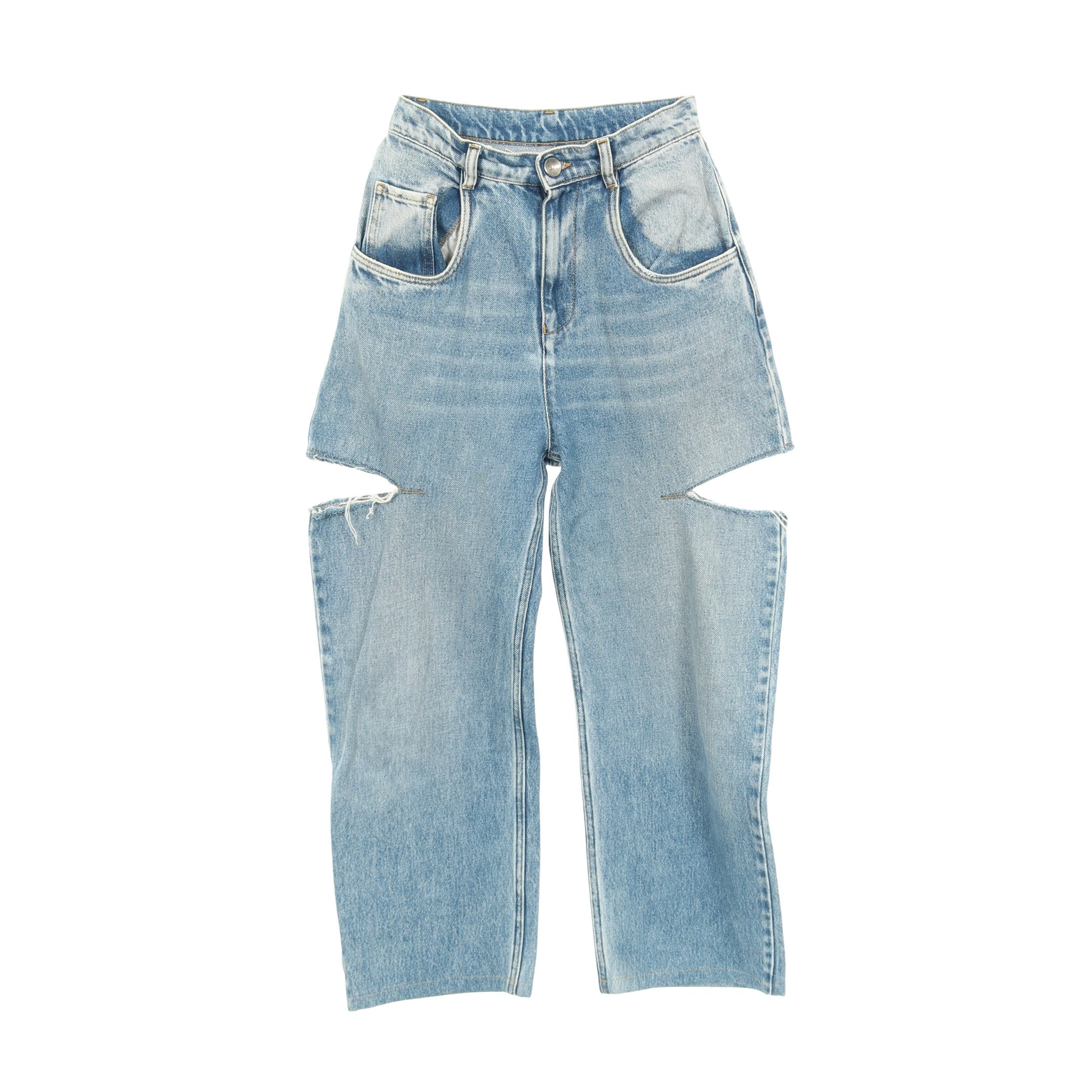 メゾンマルジェラ デニム ジーンズ スラッシュディテール ボトムス コットン デニムジーンズ スラッシュディテール デニムパンツ コットン ブルー