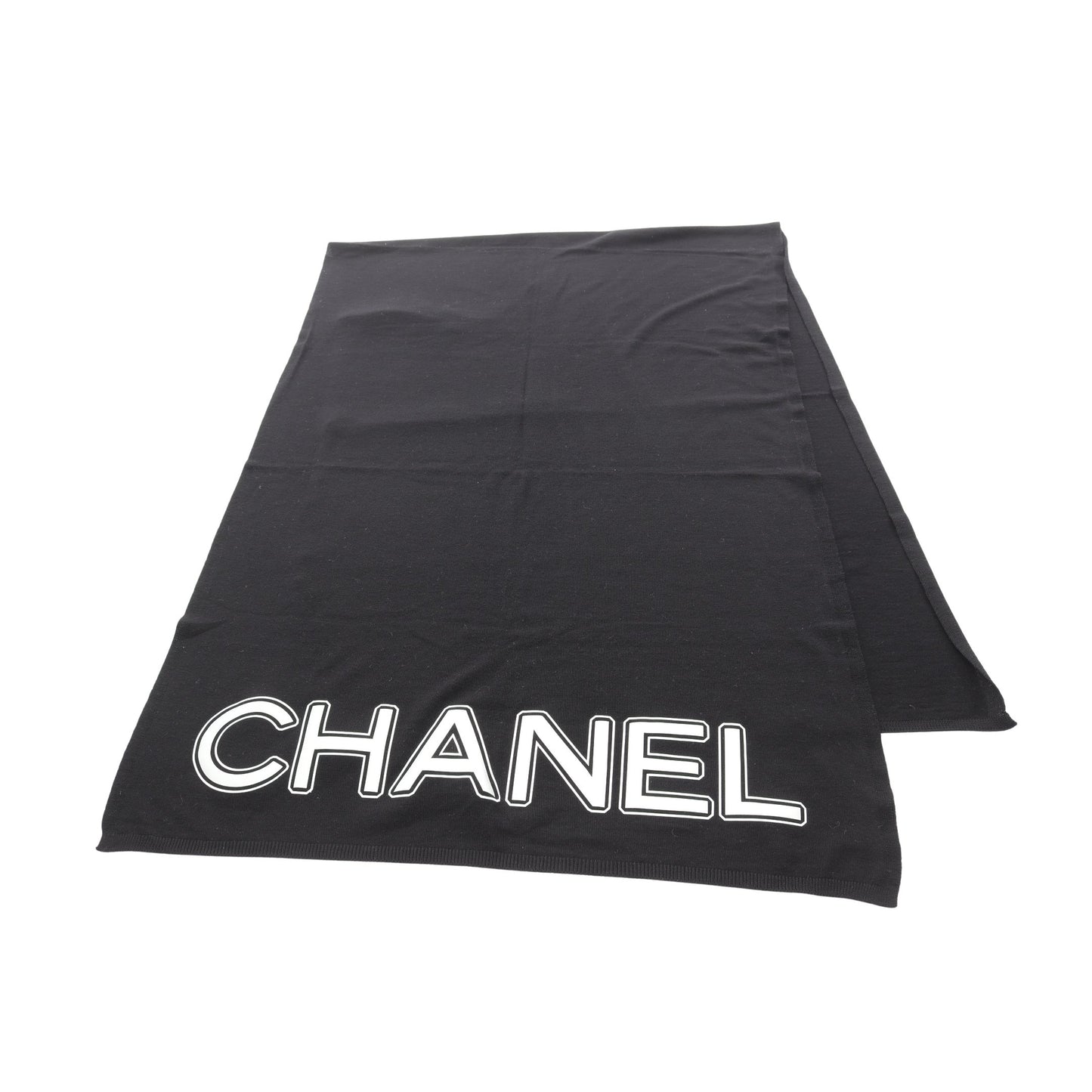 マフラー ロゴ ウール ブラック シャネル 財布・小物 CHANEL