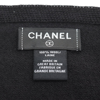 マフラー ロゴ ウール ブラック シャネル 財布・小物 CHANEL