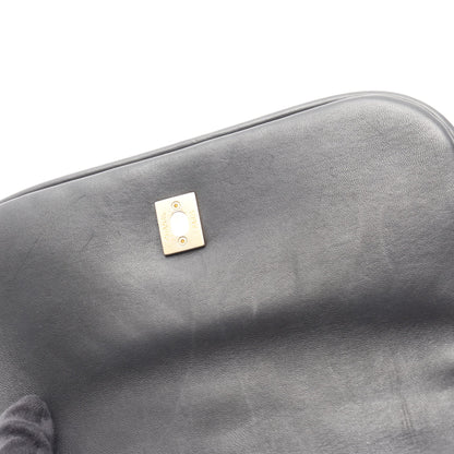 Vステッチ シェブロン チェーンショルダーバッグ ラムスキン ブラック ゴールド金具 2WAY シャネル バッグ CHANEL