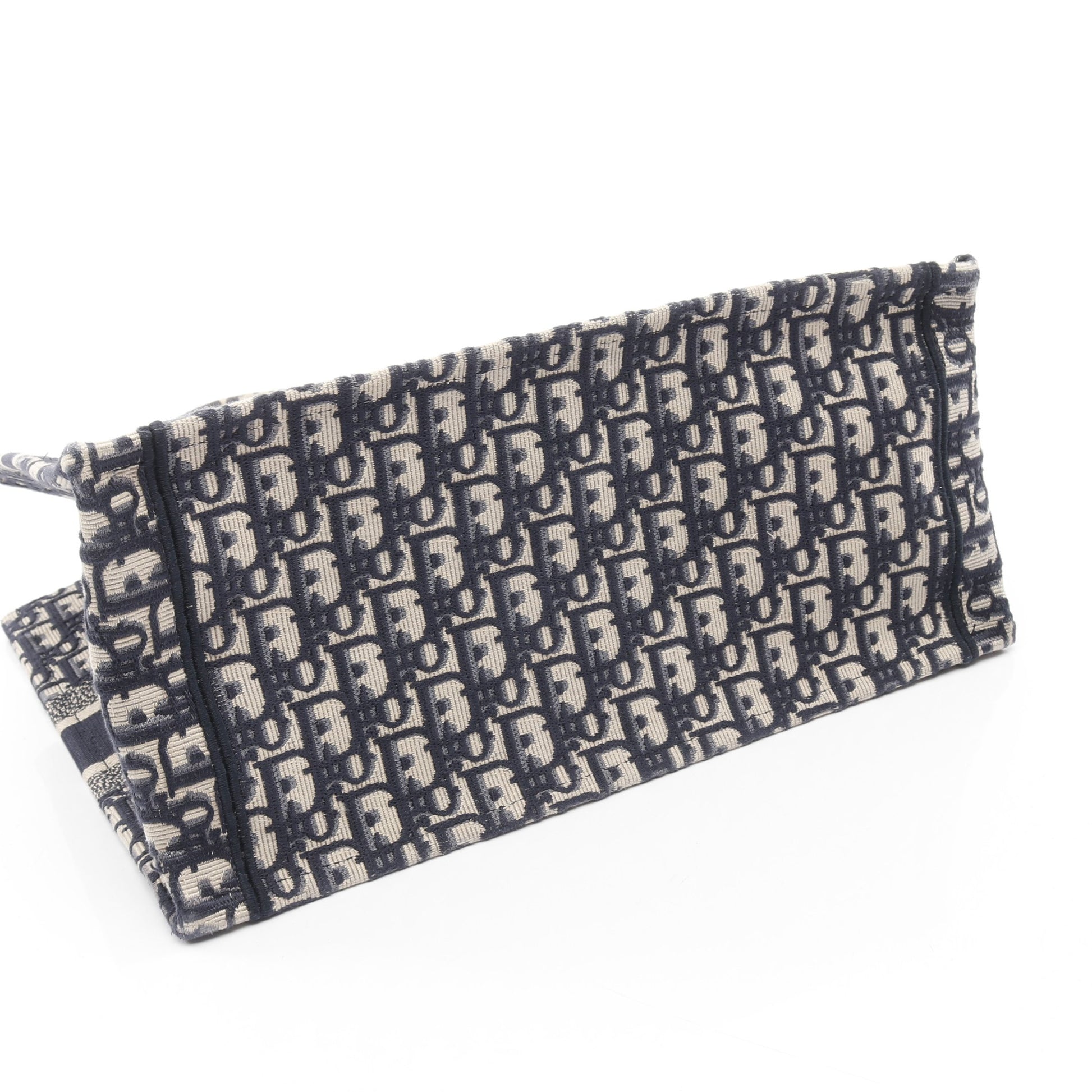 BOOK TOTE ブックトート ミディアム オブリーク ハンドバッグ トートバッグ キャンバス レザー アイボリー ネイビー クリスチャンディオール バッグ Christian Dior