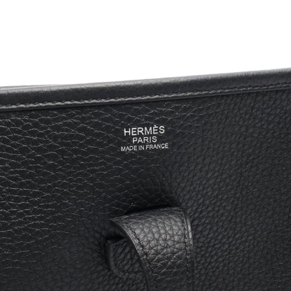 エヴリン 3 トロワ PM ショルダーバッグ トリヨンクレマンス ブラック シルバー金具 Z刻印 エルメス バッグ HERMES