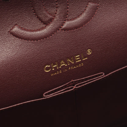 マトラッセ Wフラップ Wチェーンショルダーバッグ ラムスキン ブラック ゴールド金具 シャネル バッグ CHANEL