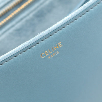 ティーンソフト16 ショルダーバッグ レザー ブルー セリーヌ バッグ CELINE