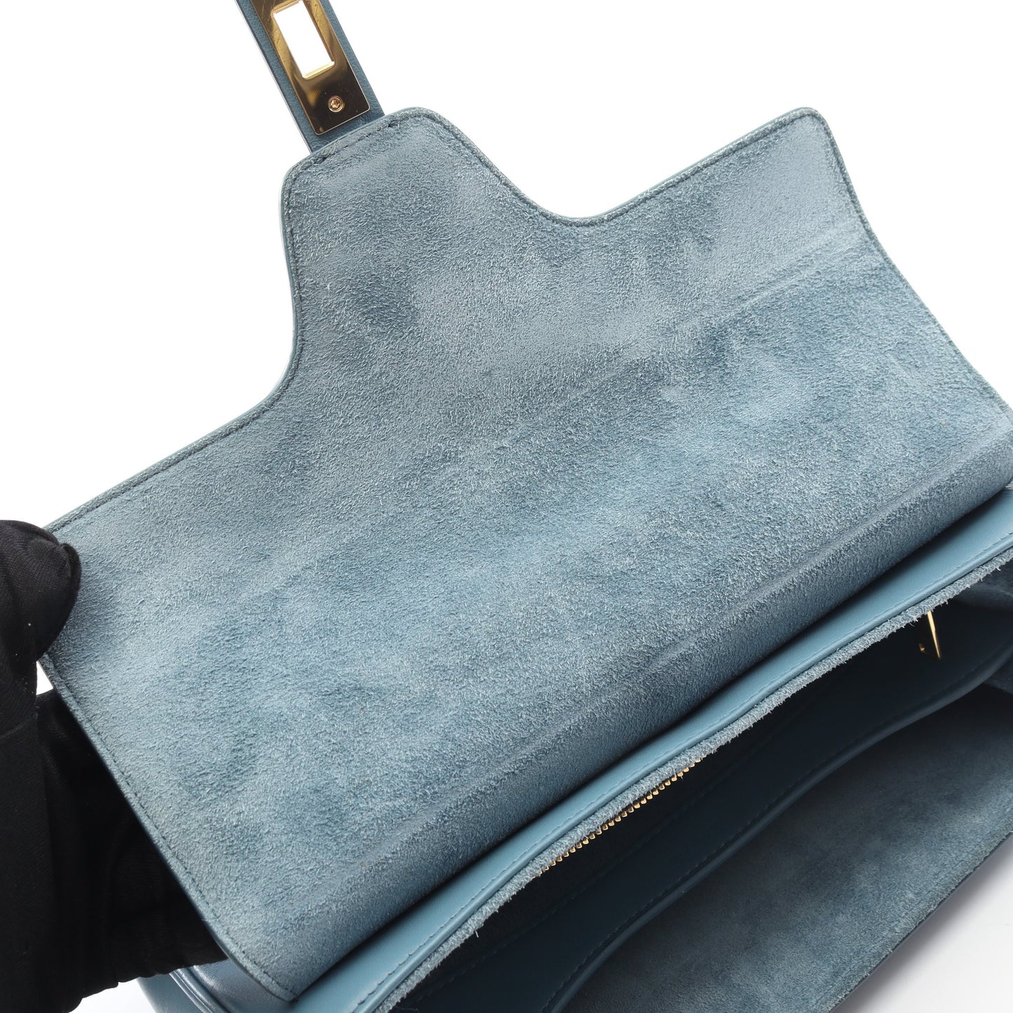 ティーンソフト16 ショルダーバッグ レザー ブルー セリーヌ バッグ CELINE