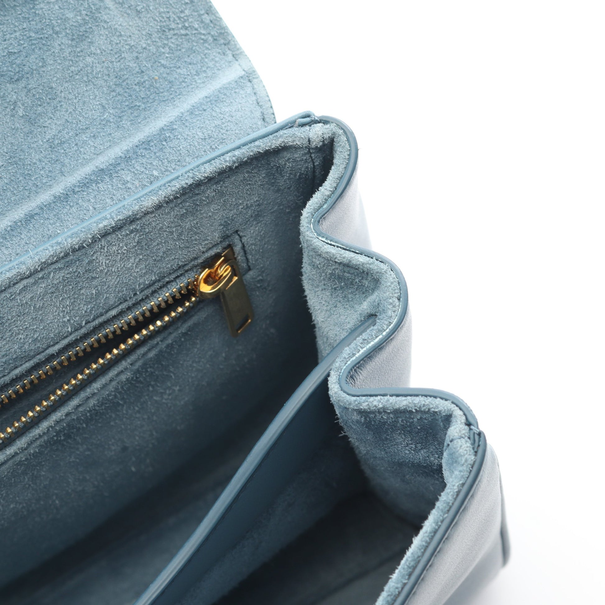 ティーンソフト16 ショルダーバッグ レザー ブルー セリーヌ バッグ CELINE