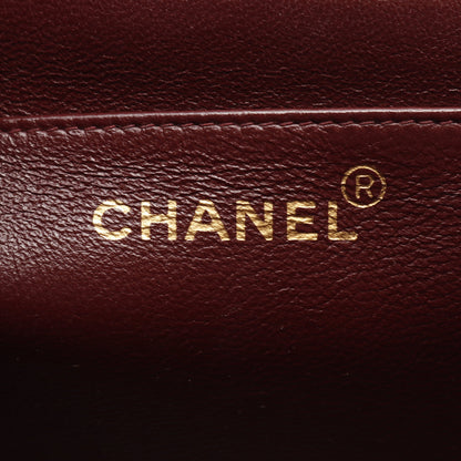 マトラッセ チェーンハンドバッグ ラムスキン ブラック ゴールド金具 シャネル バッグ CHANEL
