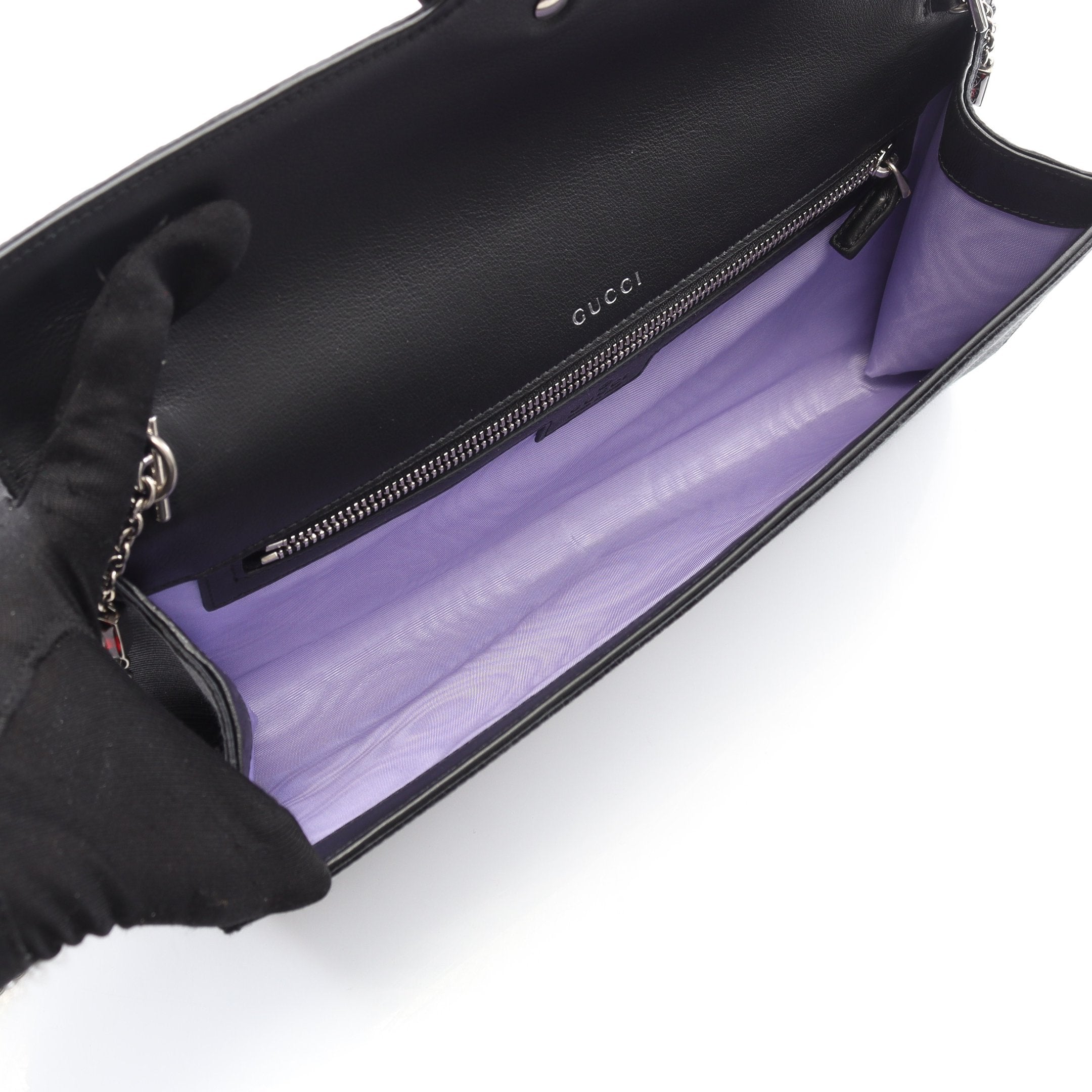 ディオニュソス チェーンショルダーバッグ サテン ブラック グッチ – RECLO