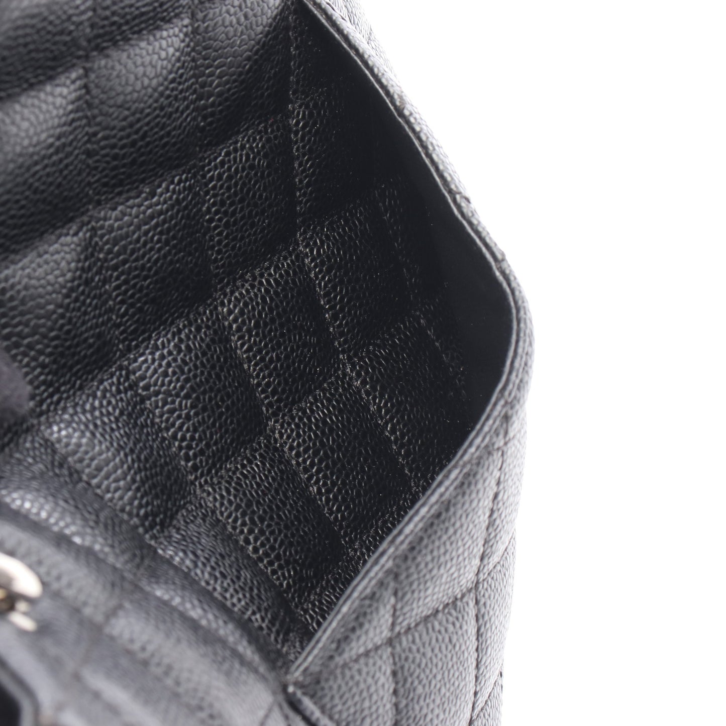 マトラッセ PST チェーンショルダーバッグ チェーントートバッグ キャビアスキン ブラック シルバー金具 シャネル バッグ CHANEL