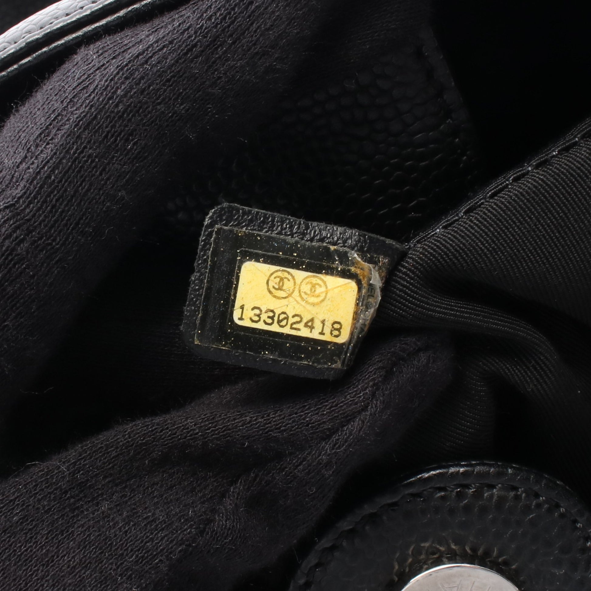マトラッセ PST チェーンショルダーバッグ チェーントートバッグ キャビアスキン ブラック シルバー金具 シャネル バッグ CHANEL
