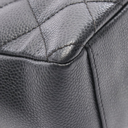 マトラッセ PST チェーンショルダーバッグ チェーントートバッグ キャビアスキン ブラック シルバー金具 シャネル バッグ CHANEL