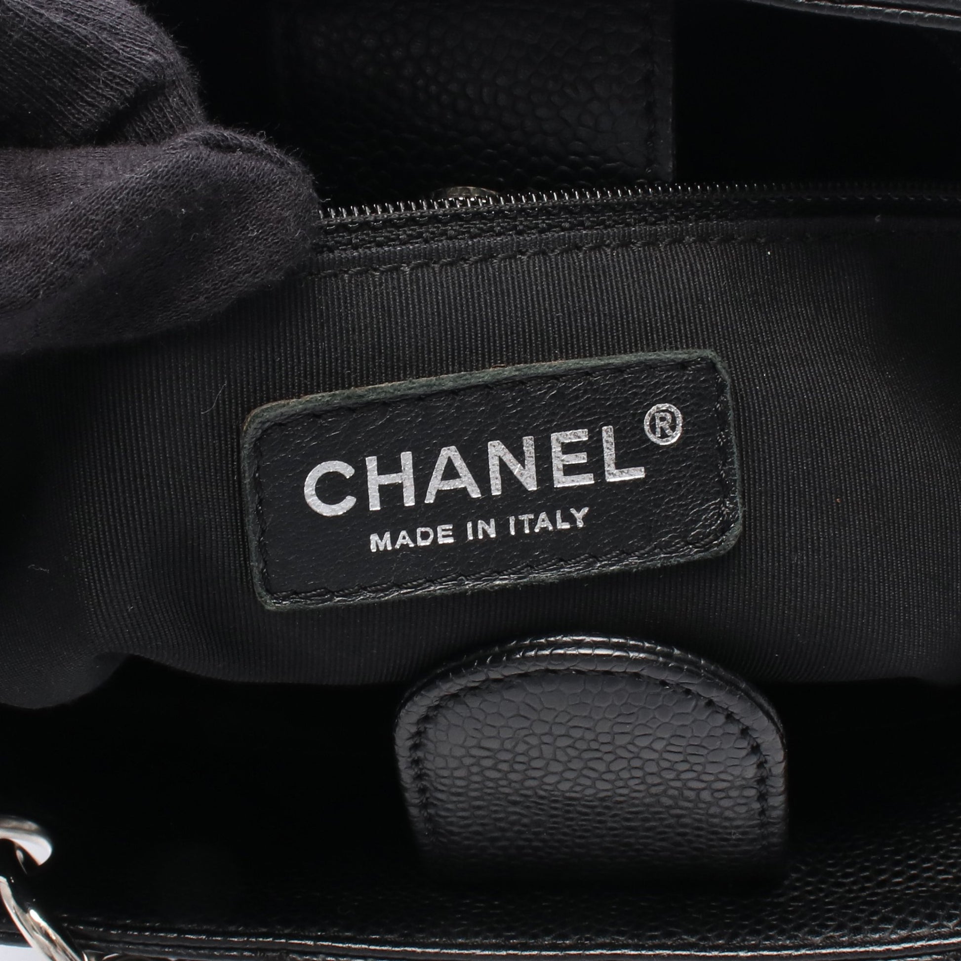 マトラッセ PST チェーンショルダーバッグ チェーントートバッグ キャビアスキン ブラック シルバー金具 シャネル バッグ CHANEL