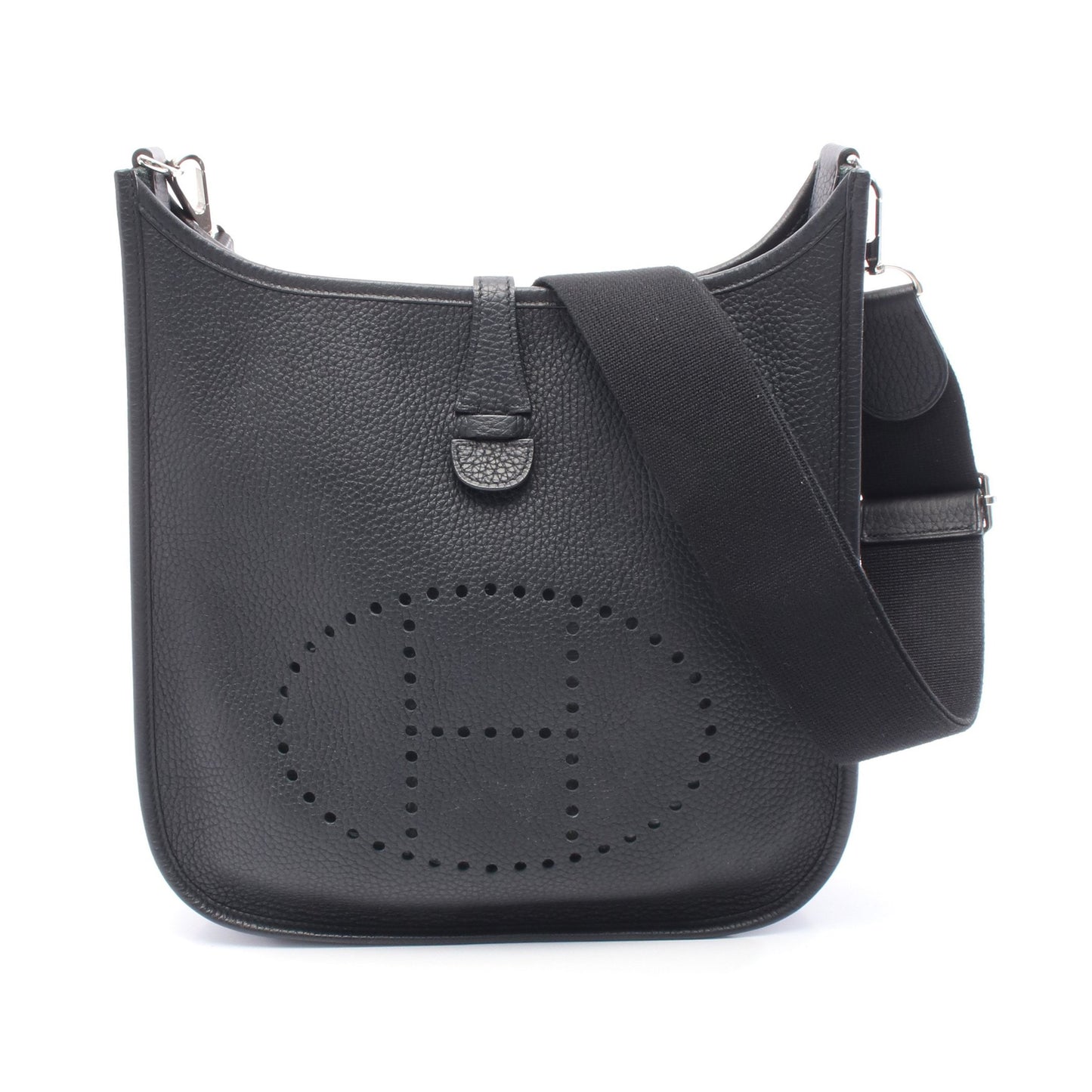 エヴリン 3 トロワ PM ショルダーバッグ トリヨンクレマンス ブラック シルバー金具 □R刻印 エルメス バッグ HERMES