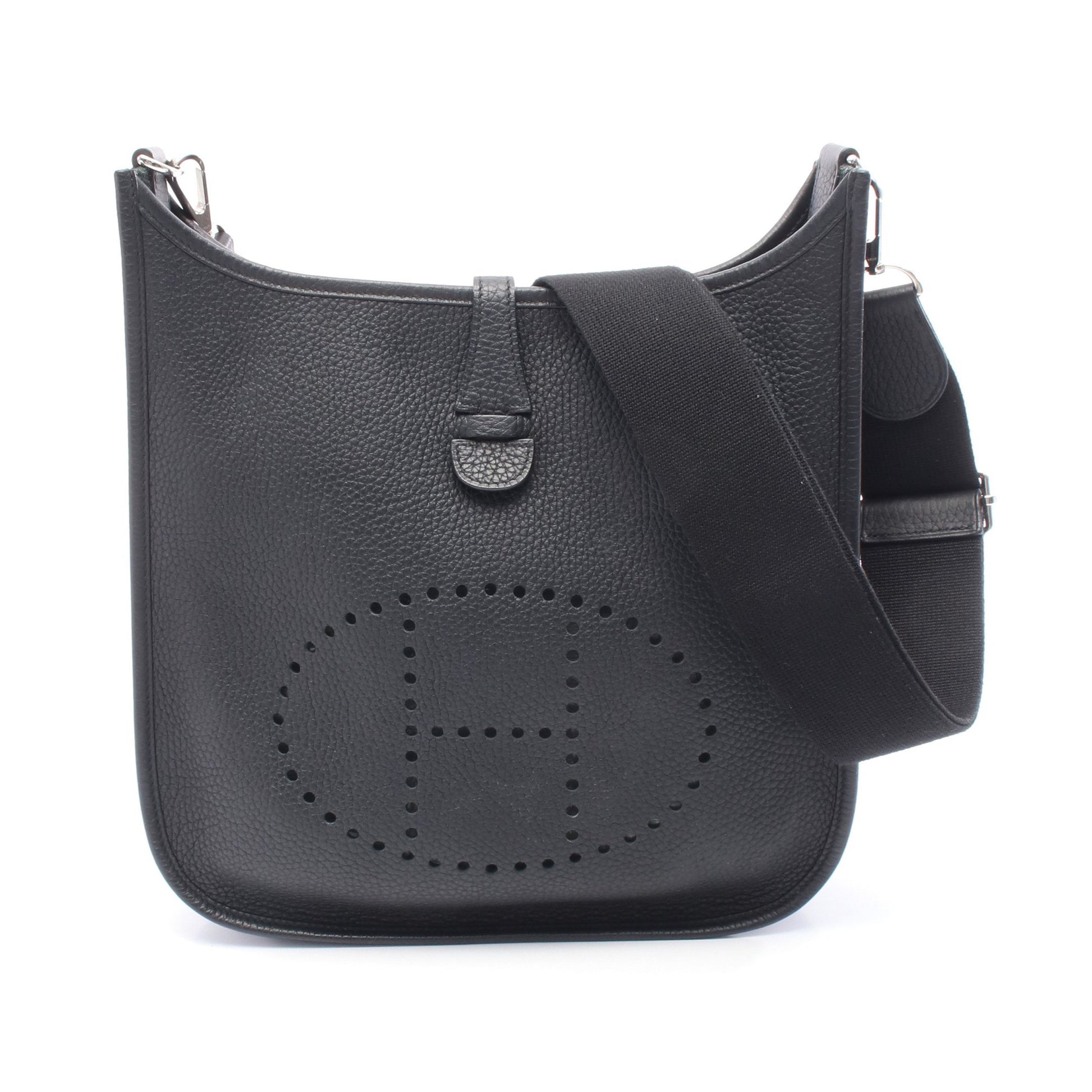エヴリン 3 トロワ PM ショルダーバッグ トリヨンクレマンス ブラック シルバー金具 □R刻印 エルメス バッグ HERMES
