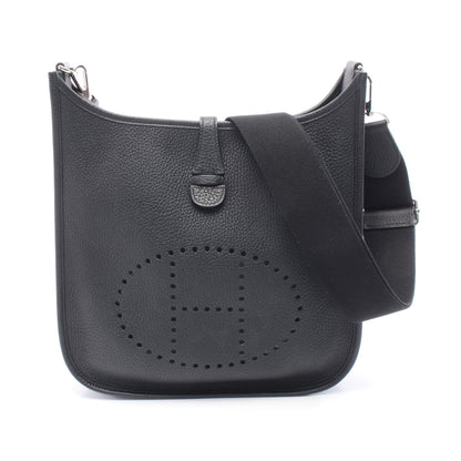 エヴリン 3 トロワ PM ショルダーバッグ トリヨンクレマンス ブラック シルバー金具 □R刻印 エルメス バッグ HERMES