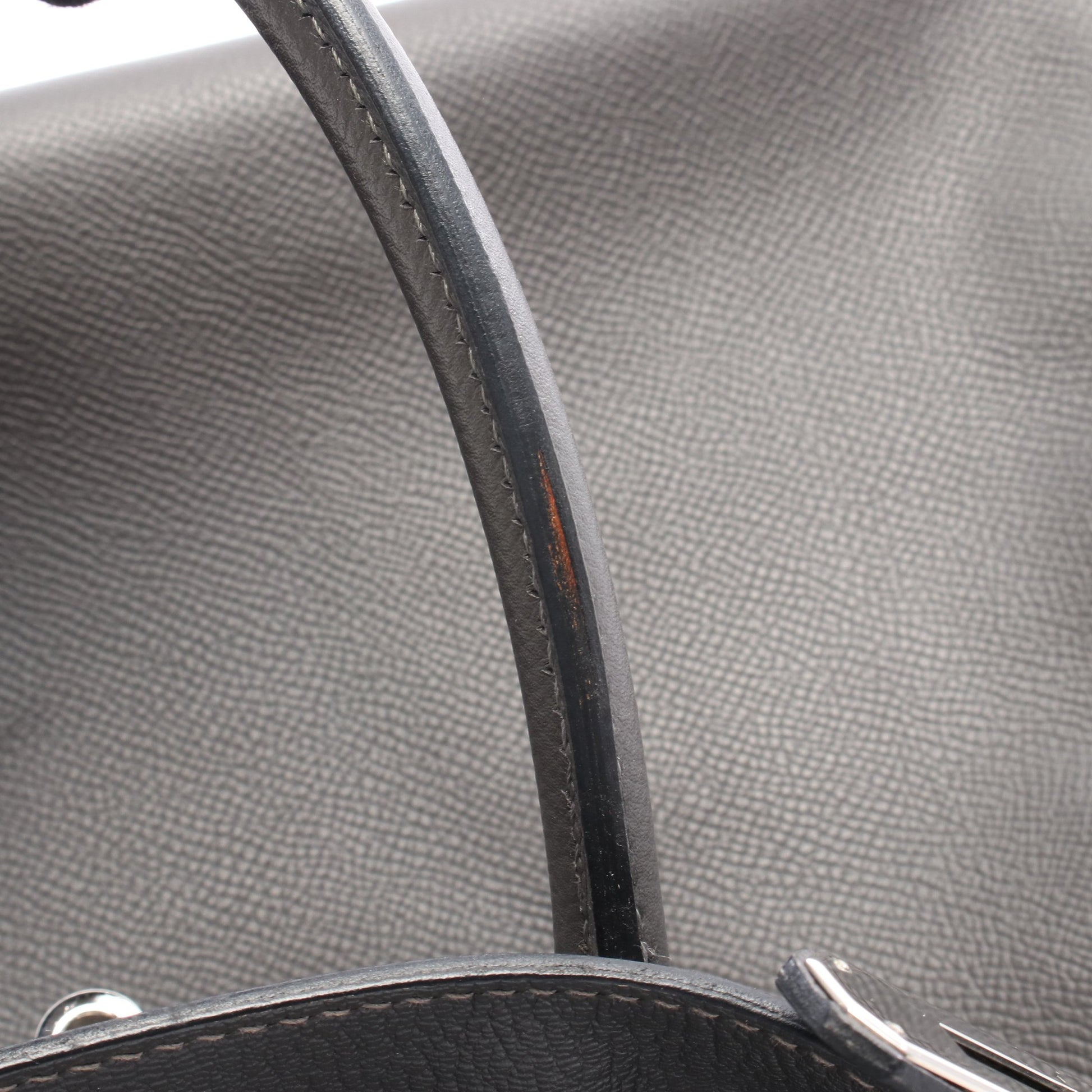 バーキン35 グラファイト ハンドバッグ ヴォーエプソン グレー シルバー金具 □L刻印 エルメス バッグ HERMES