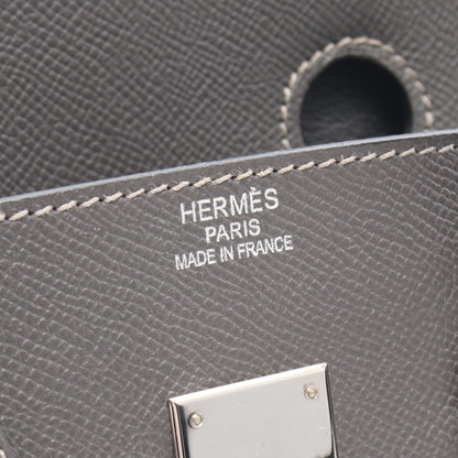 バーキン35 グラファイト ハンドバッグ ヴォーエプソン グレー シルバー金具 □L刻印 エルメス バッグ HERMES