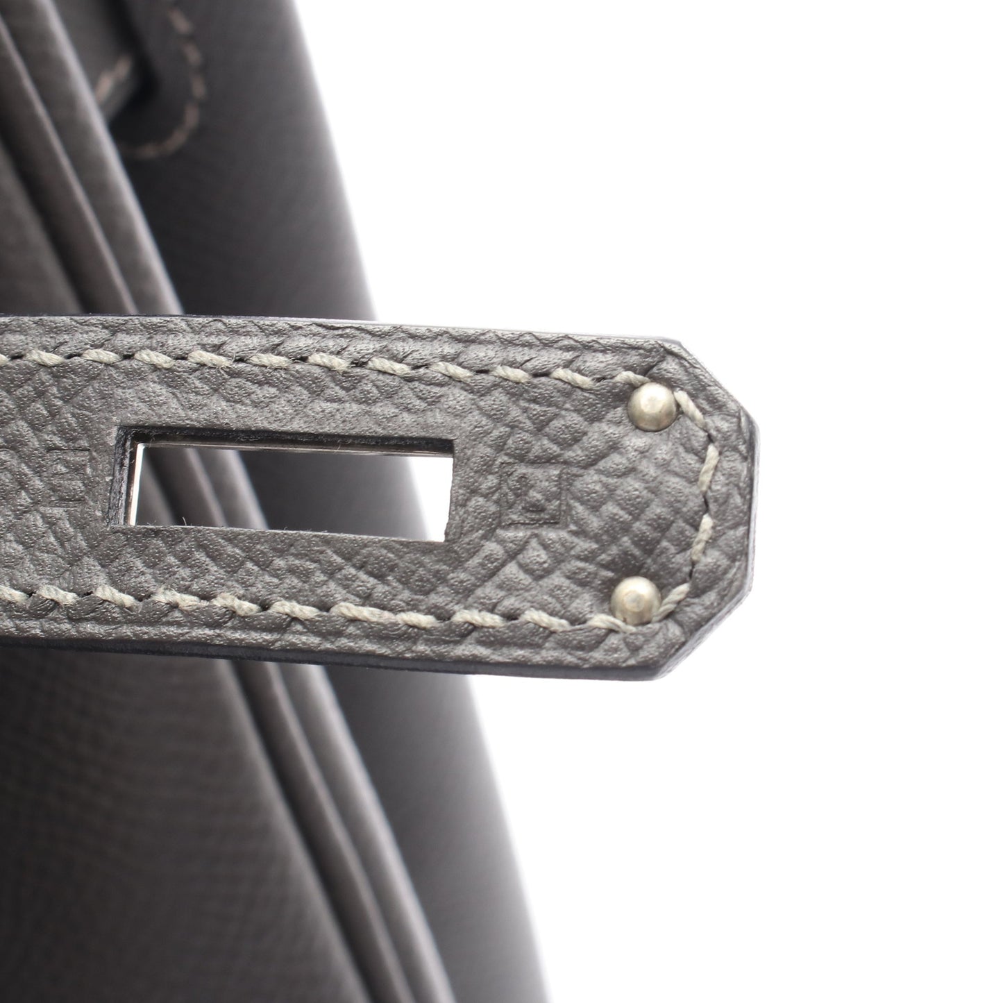 バーキン35 グラファイト ハンドバッグ ヴォーエプソン グレー シルバー金具 □L刻印 エルメス バッグ HERMES