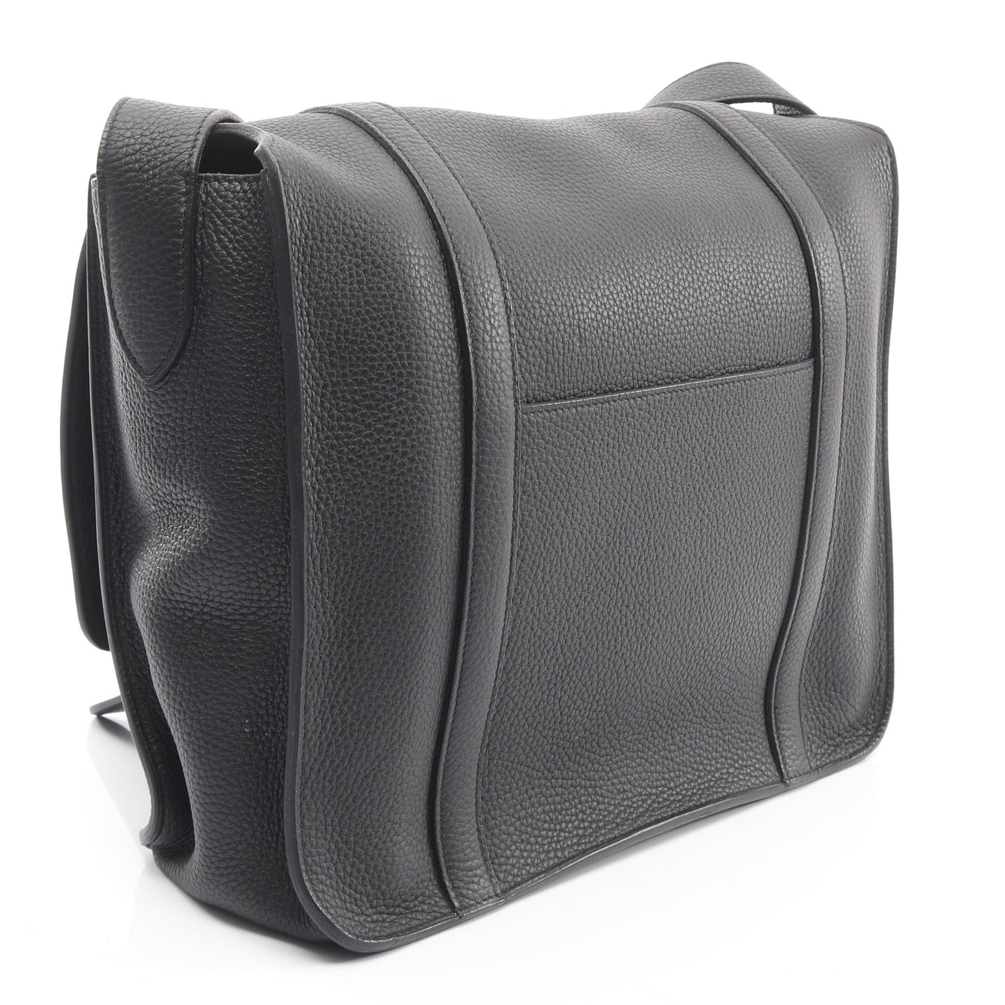 スティーブ ブザス35 ショルダーバッグ トリヨンクレマンス ブラック シルバー金具 X刻印 エルメス バッグ HERMES