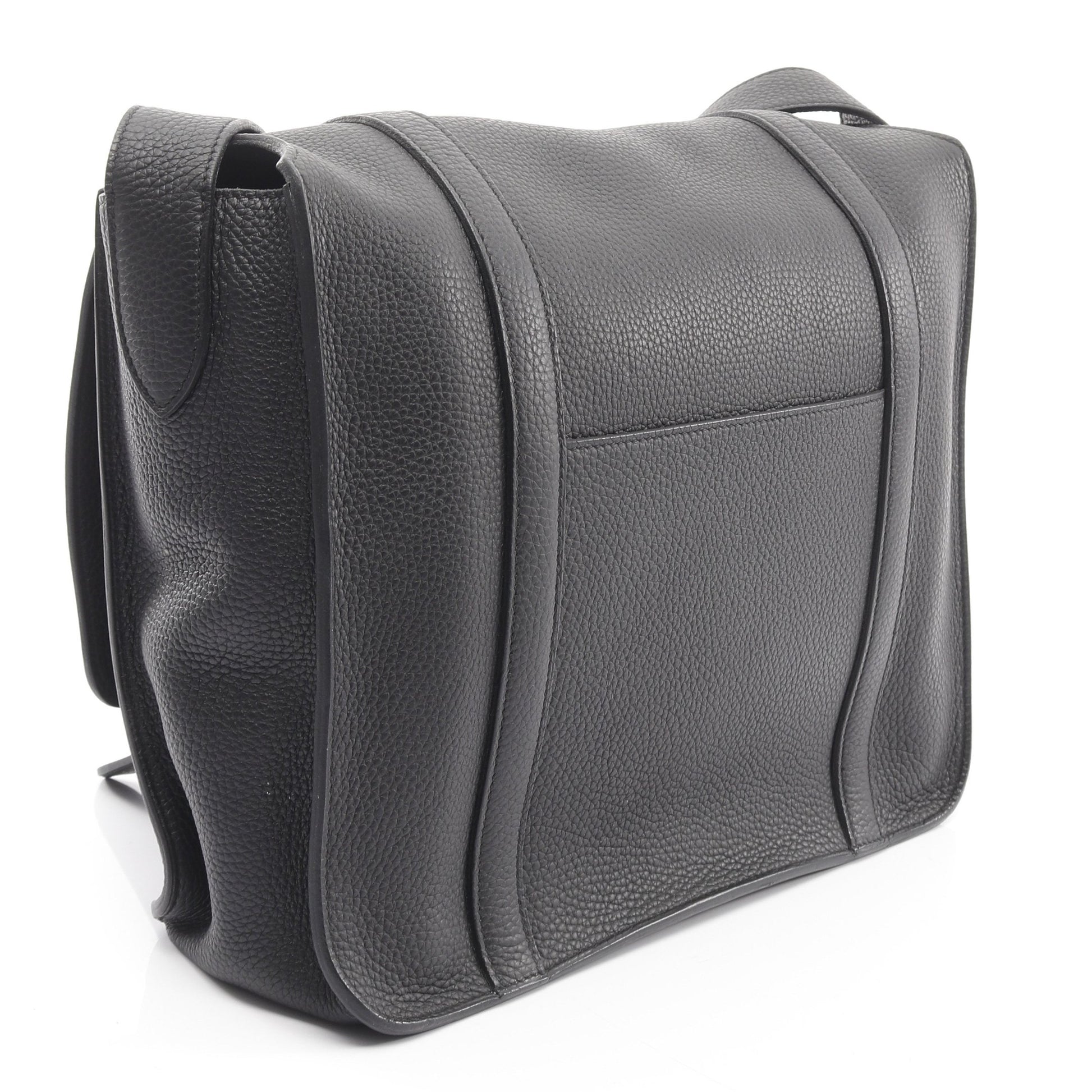 スティーブ ブザス35 ショルダーバッグ トリヨンクレマンス ブラック シルバー金具 X刻印 エルメス バッグ HERMES