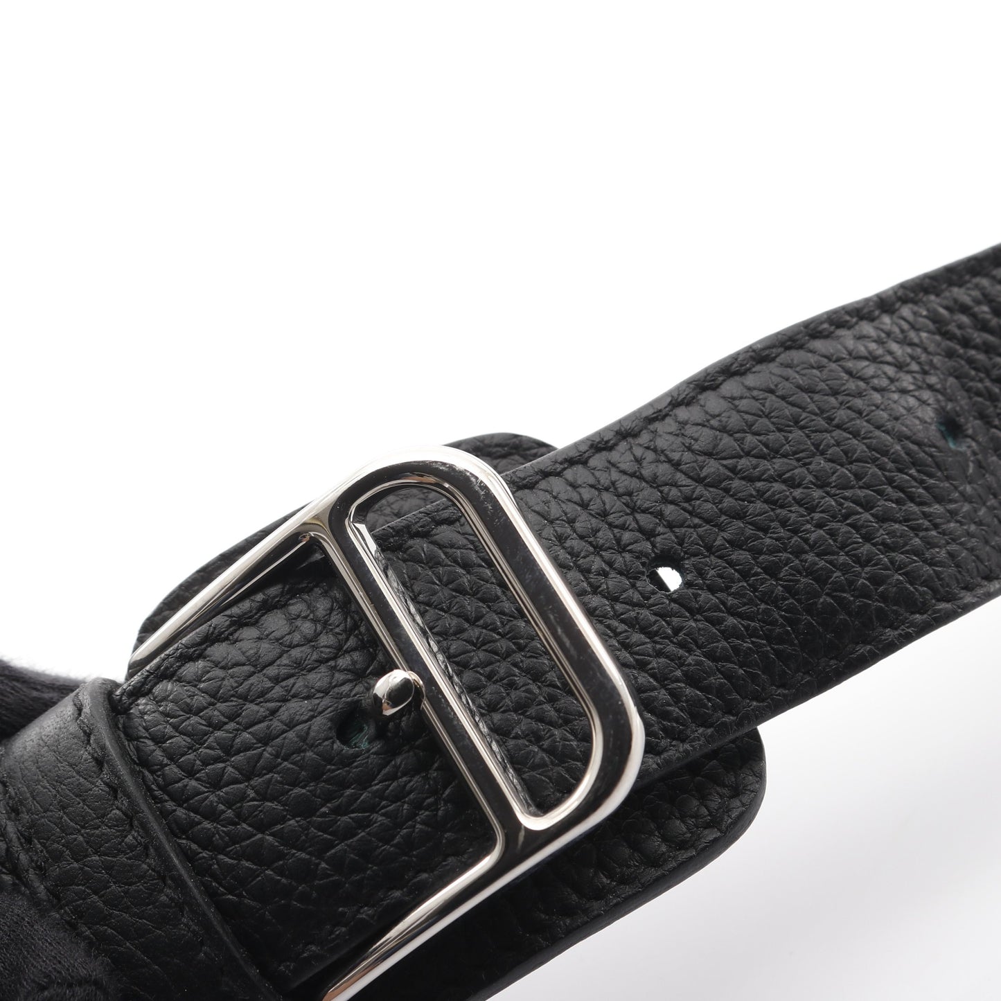 スティーブ ブザス35 ショルダーバッグ トリヨンクレマンス ブラック シルバー金具 X刻印 エルメス バッグ HERMES