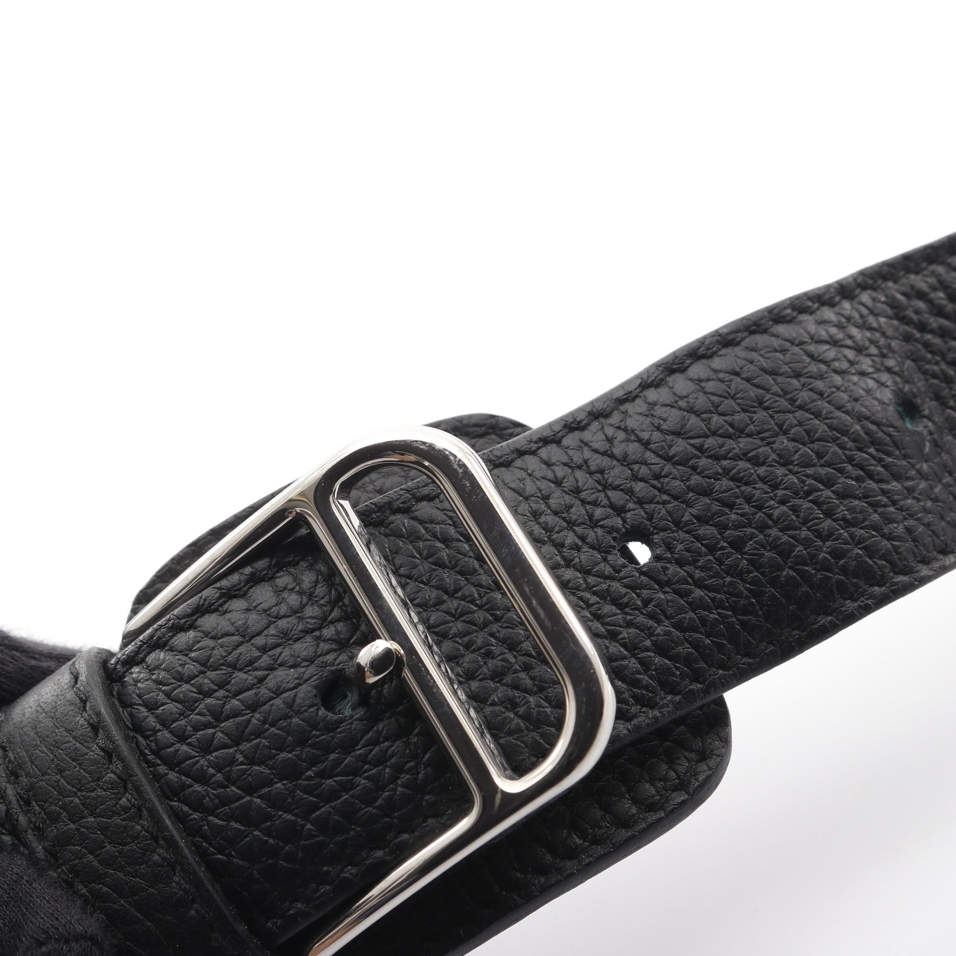 スティーブ ブザス35 ショルダーバッグ トリヨンクレマンス ブラック シルバー金具 X刻印 エルメス バッグ HERMES