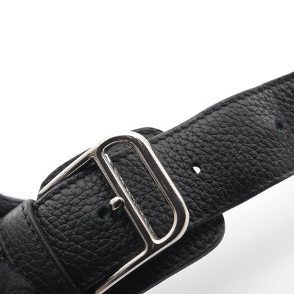 スティーブ ブザス35 ショルダーバッグ トリヨンクレマンス ブラック シルバー金具 X刻印 エルメス バッグ HERMES