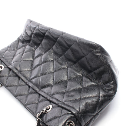 マトラッセ チェーンショルダーバッグ チェーントートバッグ キャビアスキン ブラック シルバー金具 シャネル バッグ CHANEL