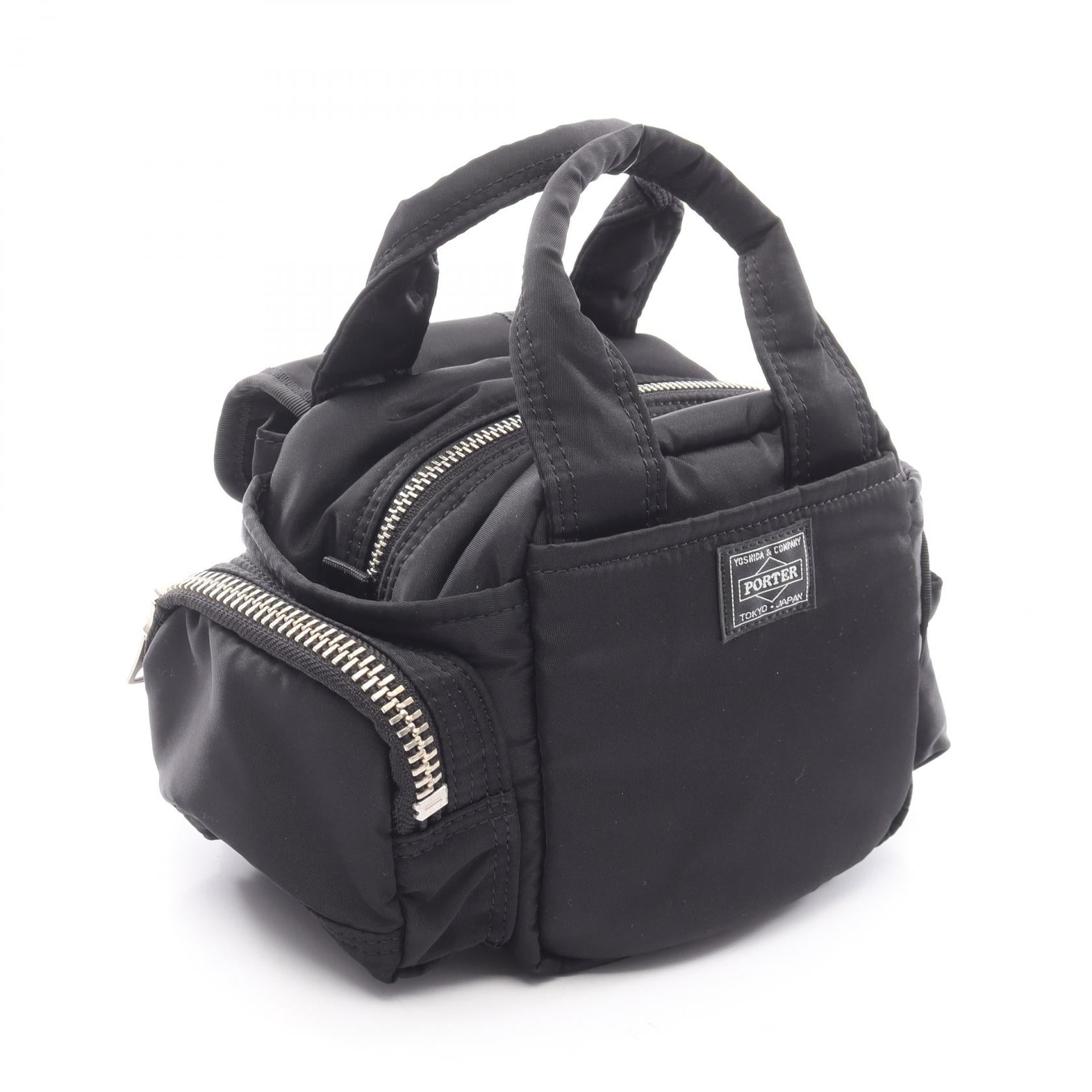 sacai × PORTER Pocket Mini Boston ハンドバッグ ナイロン ブラック