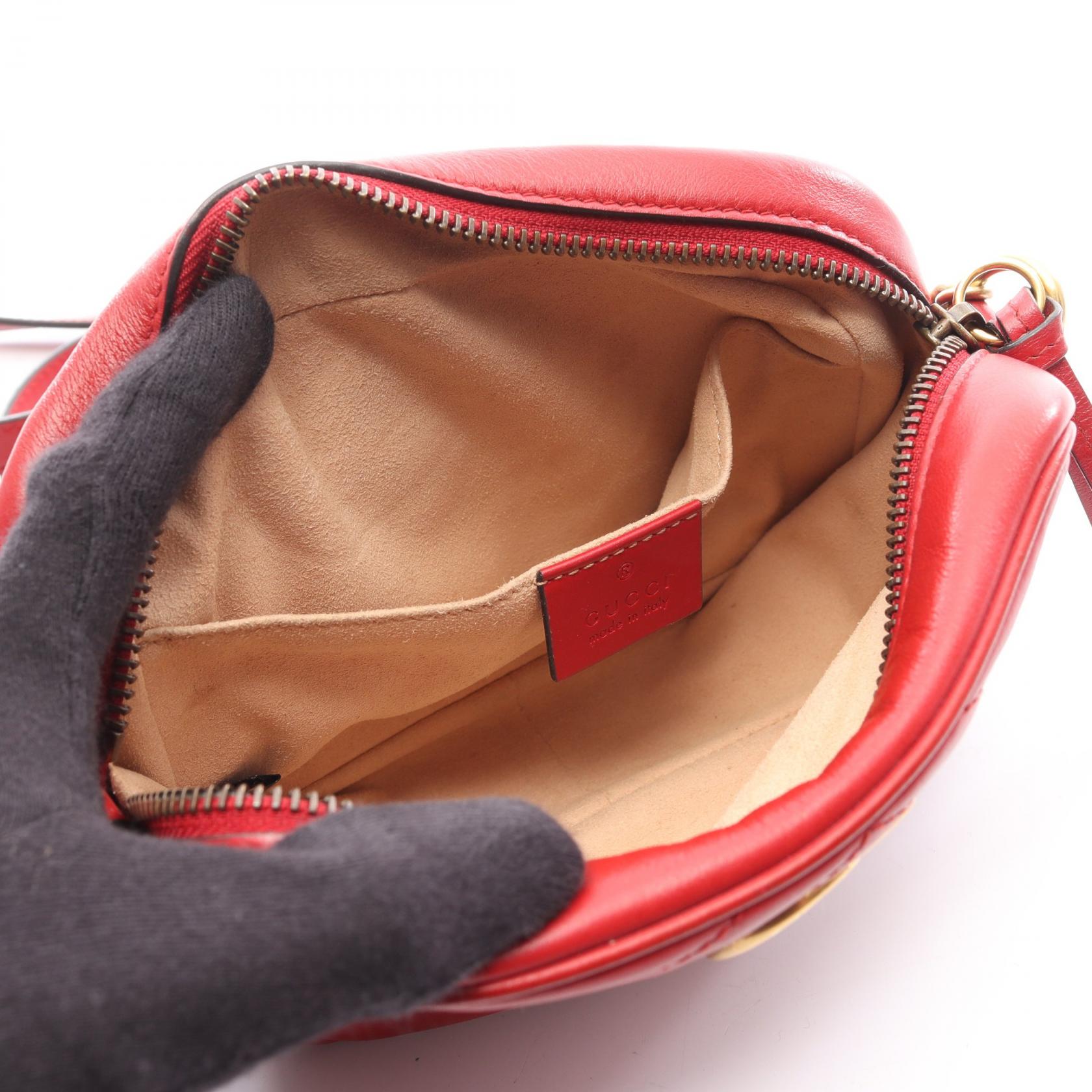 GGマーモント キルティング ミニバッグ チェーンショルダーバッグ