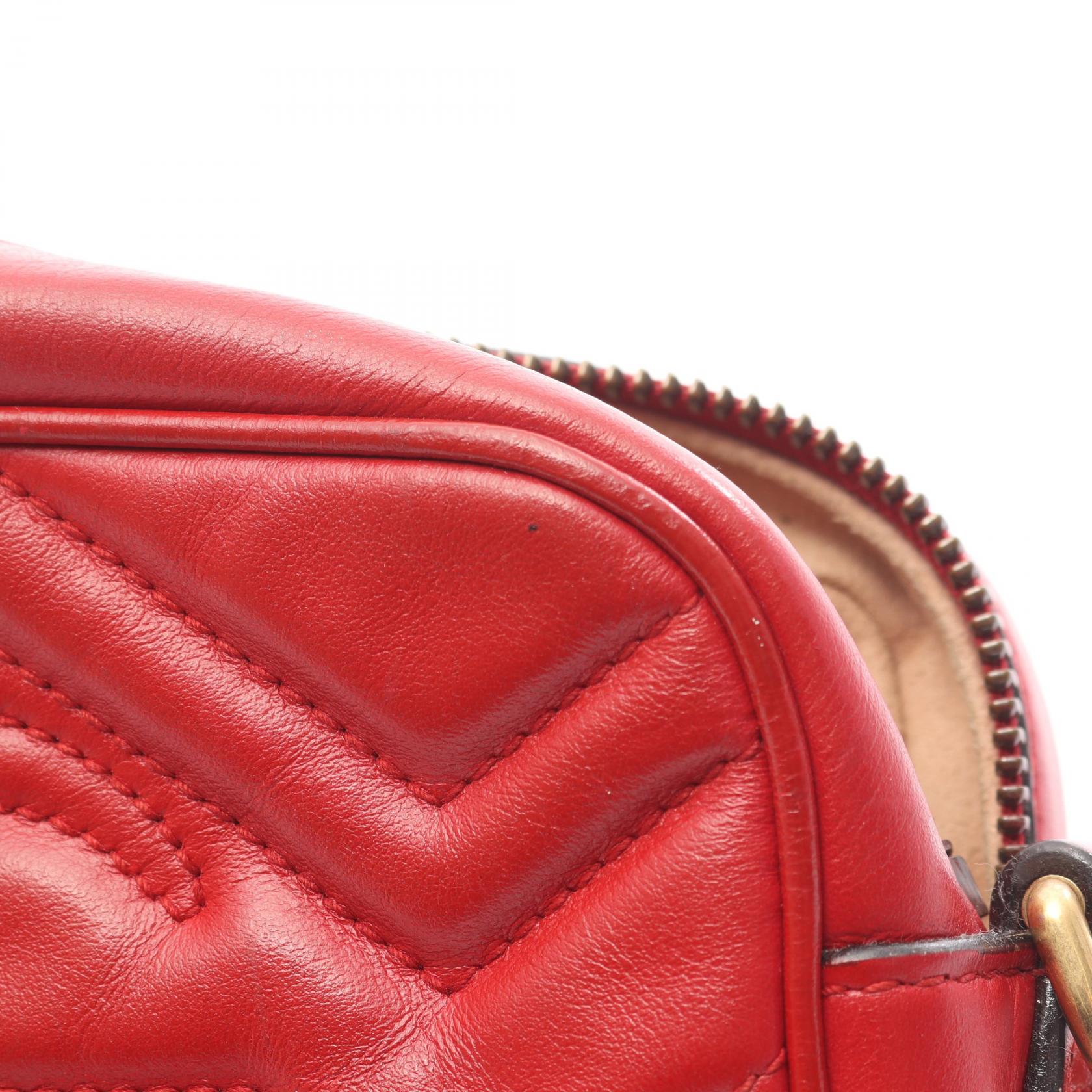 GGマーモント キルティング ミニバッグ チェーンショルダーバッグ