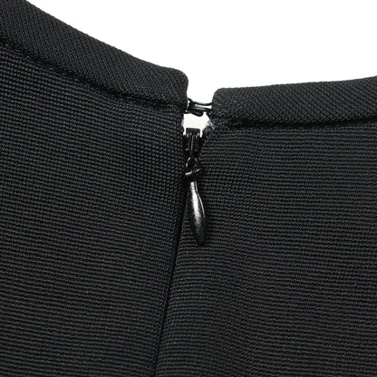 ワンピース 半袖 ビスコース ブラック カルヴェン ワンピース CARVEN