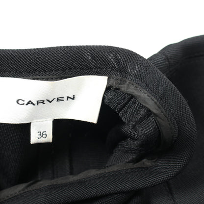 ワンピース 半袖 ビスコース ブラック カルヴェン ワンピース CARVEN