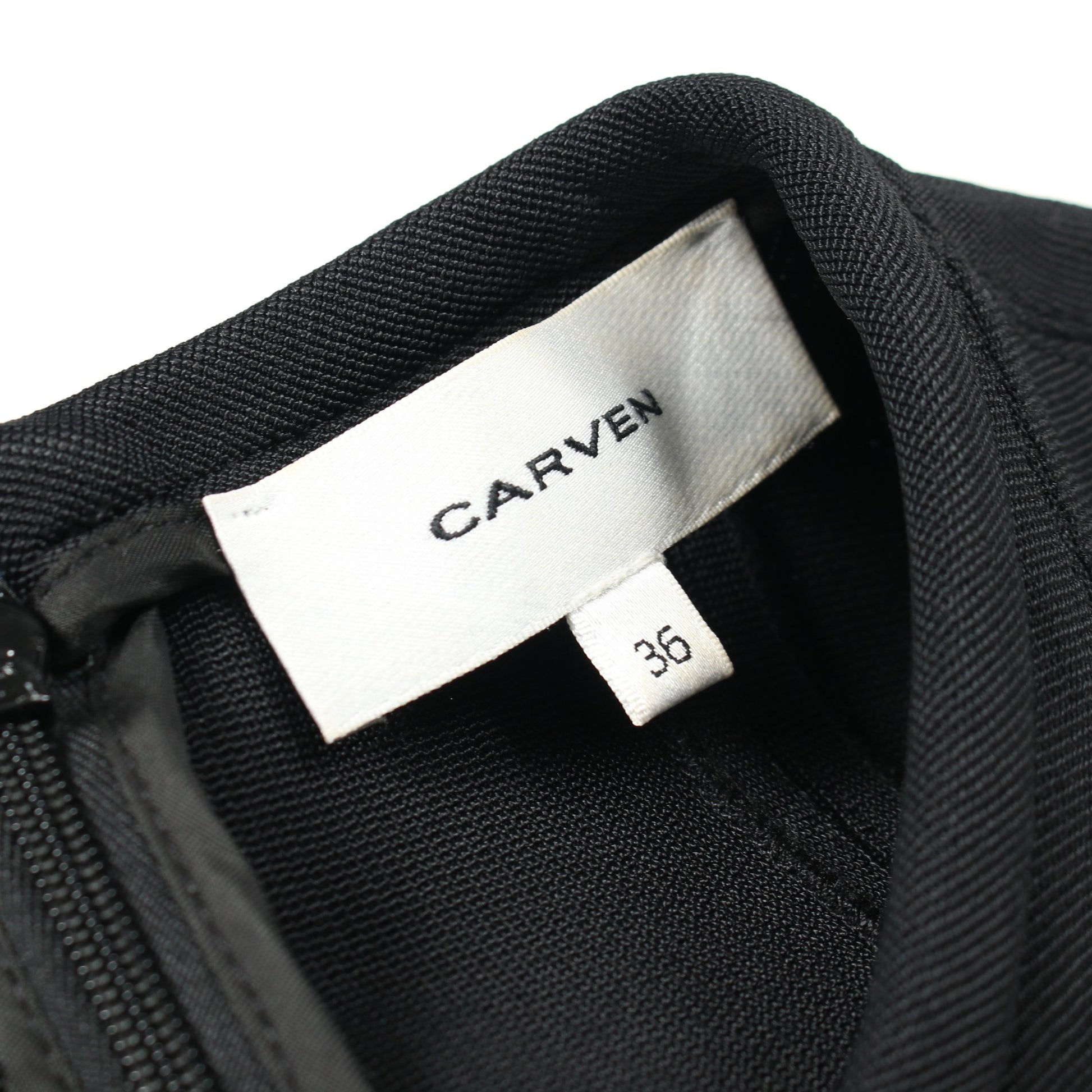 ワンピース 半袖 ビスコース ブラック カルヴェン ワンピース CARVEN