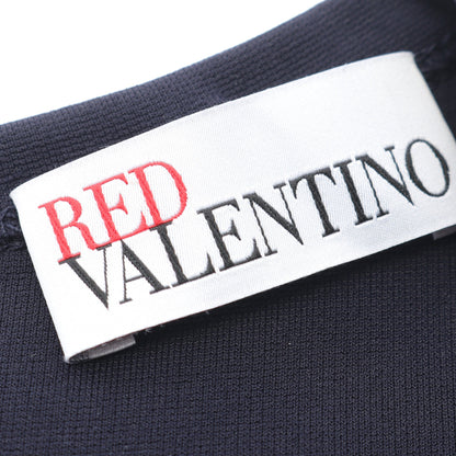 ワンピース チュールレース レーヨン ナイロン ネイビー レッドヴァレンティノ ワンピース RED VALENTINO