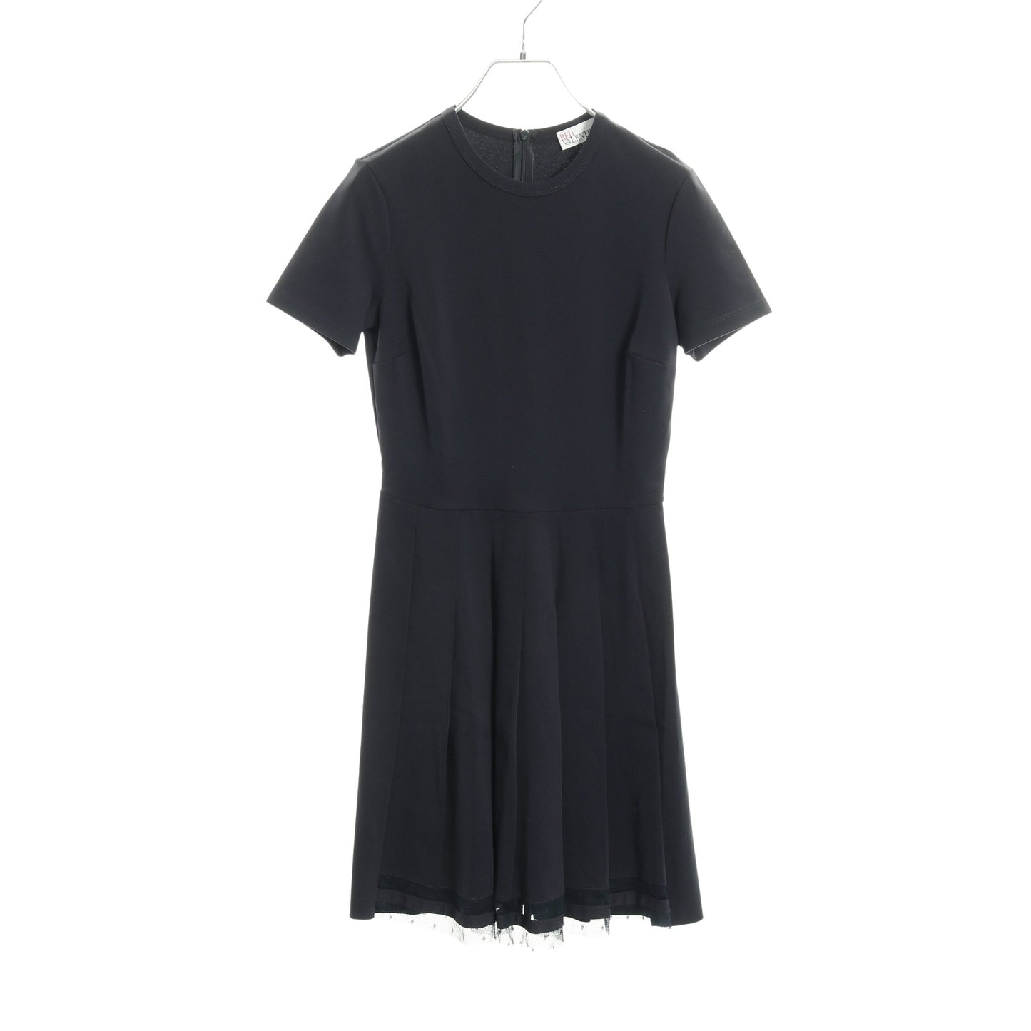 ワンピース チュールレース レーヨン ナイロン ネイビー レッドヴァレンティノ ワンピース RED VALENTINO