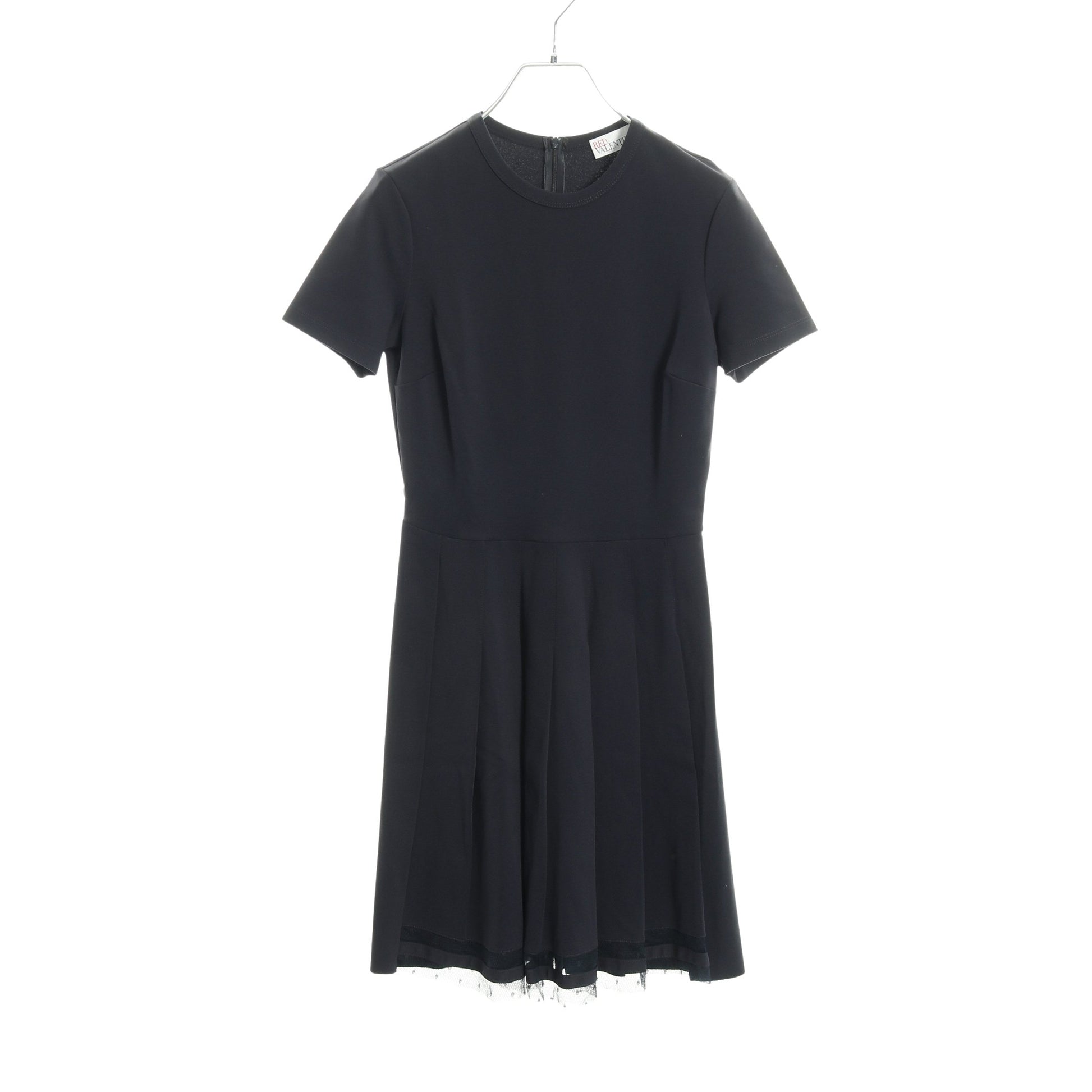 ワンピース チュールレース レーヨン ナイロン ネイビー レッドヴァレンティノ ワンピース RED VALENTINO