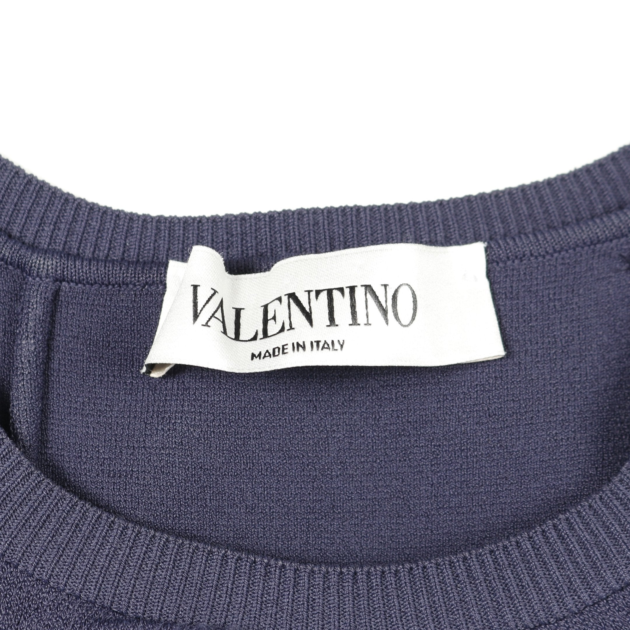 ワンピース ノースリーブ レーヨン ネイビー ヴァレンティノ – RECLO