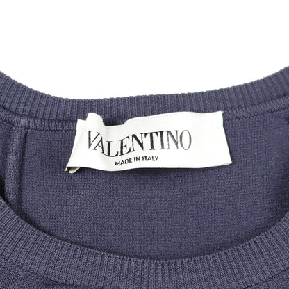 ワンピース ノースリーブ レーヨン ネイビー ヴァレンティノ ワンピース VALENTINO