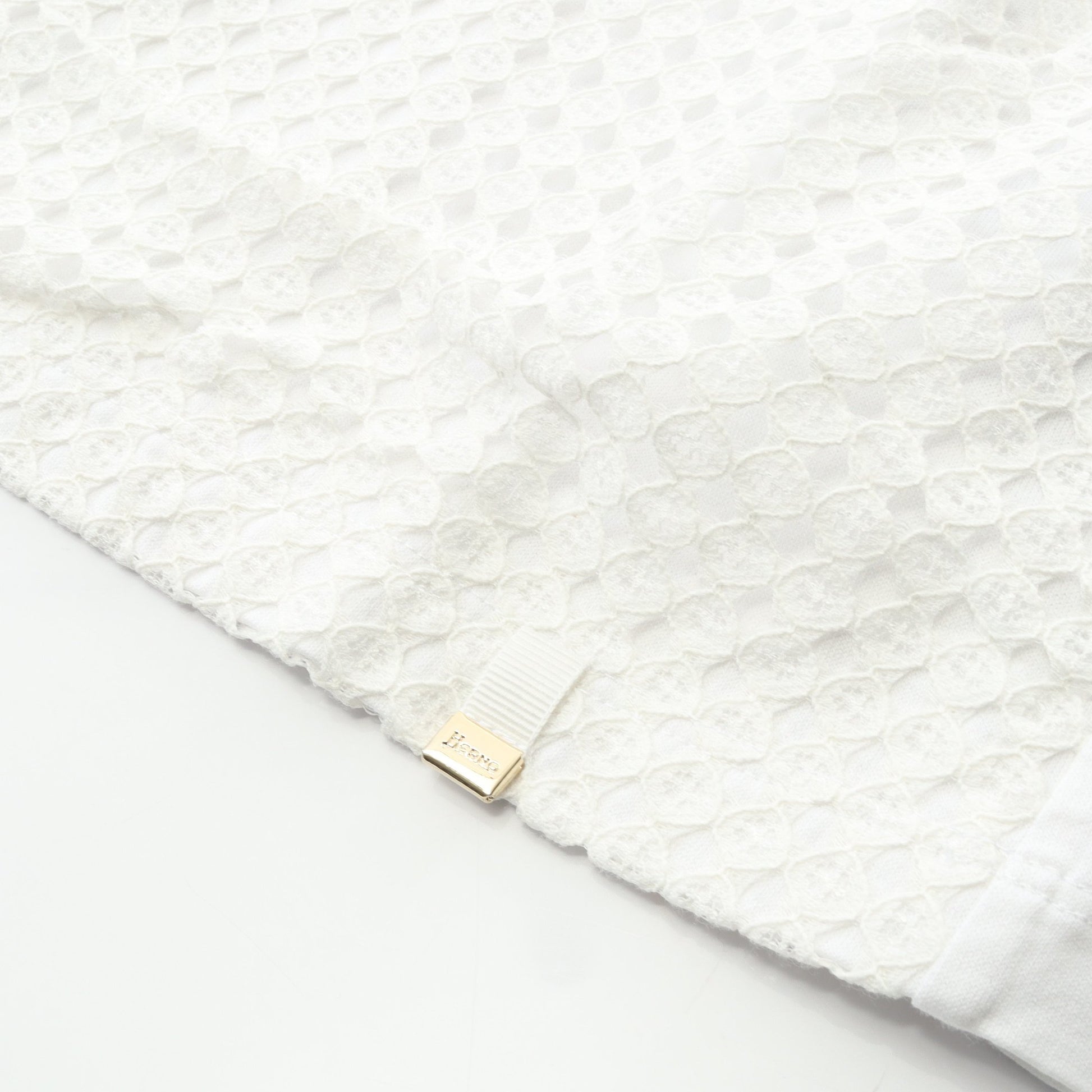SUPERFINE COTTON JERSEY SPRING LACE Tシャツ レース コットン ホワイト ヘルノ トップス HERNO