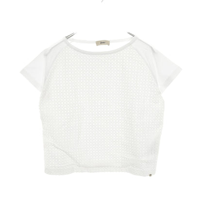 SUPERFINE COTTON JERSEY SPRING LACE Tシャツ レース コットン ホワイト ヘルノ トップス HERNO