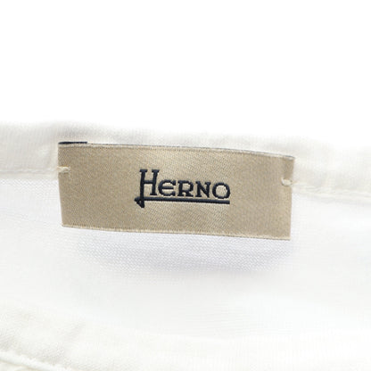SUPERFINE COTTON JERSEY SPRING LACE Tシャツ レース コットン ホワイト ヘルノ トップス HERNO