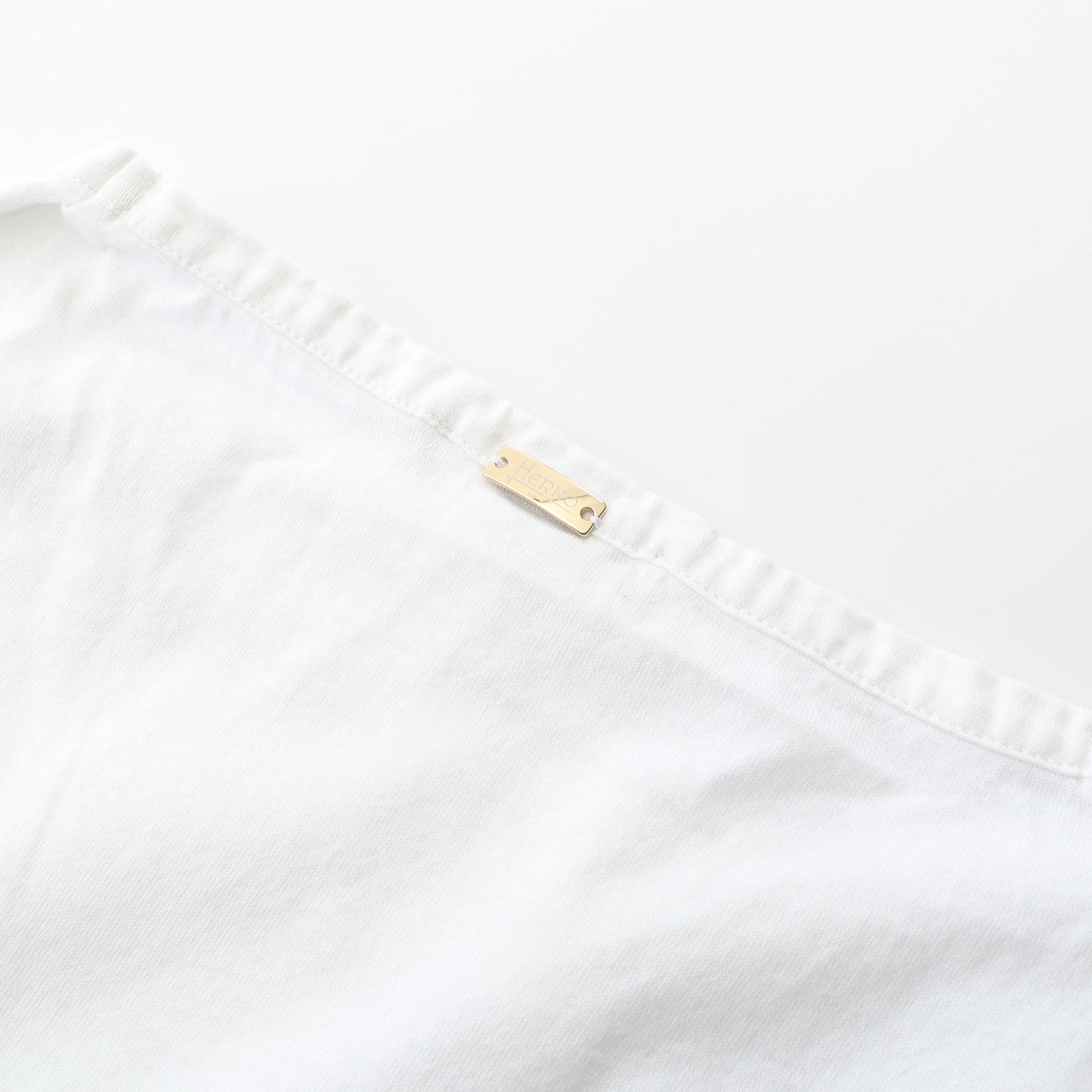SUPERFINE COTTON JERSEY SPRING LACE Tシャツ レース コットン ホワイト ヘルノ トップス HERNO