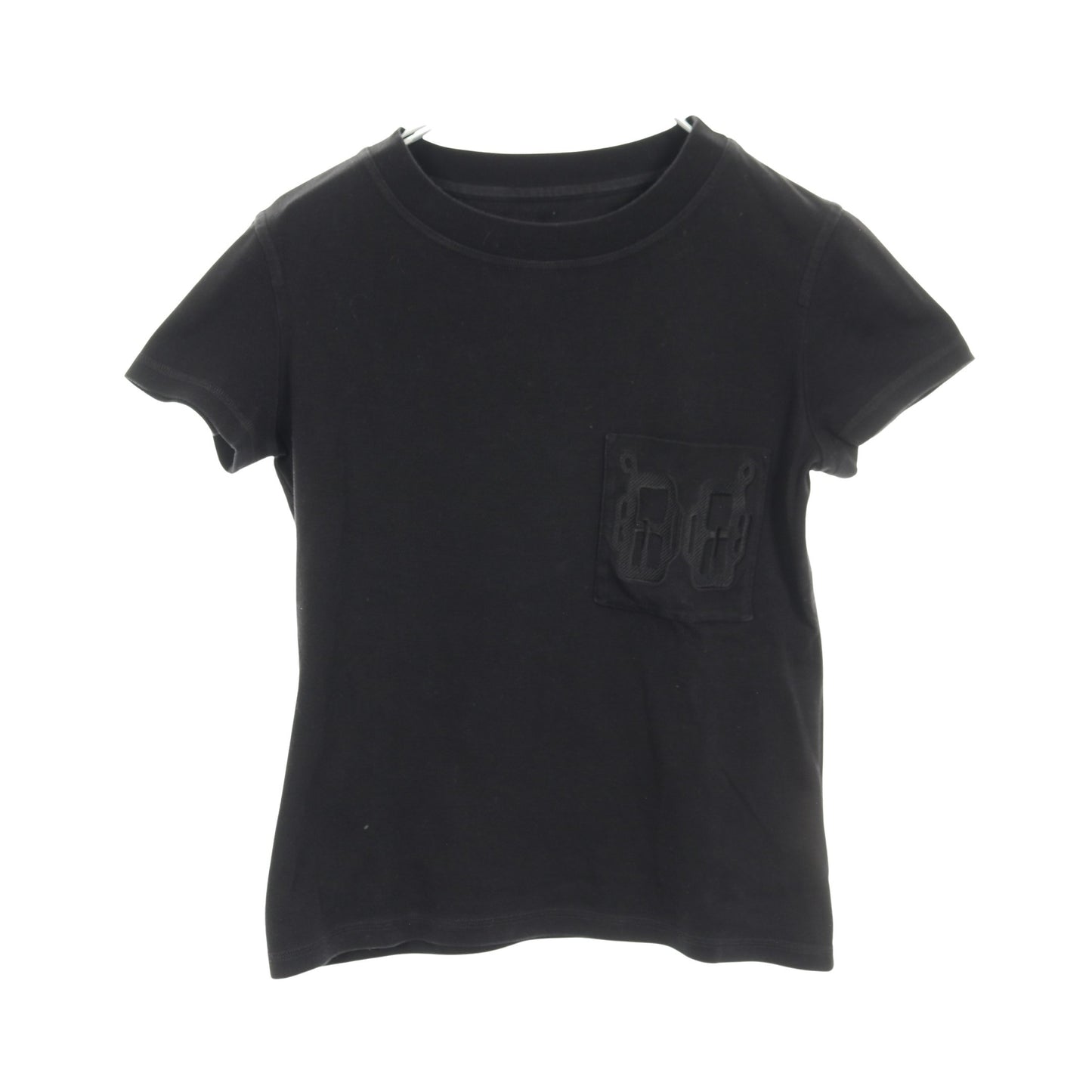 BOUCLERIE D'ATTELAGE Tシャツ クルーネック コットン ブラック エルメス トップス HERMES