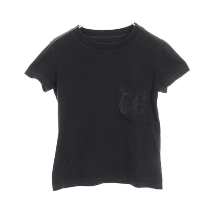 BOUCLERIE D'ATTELAGE Tシャツ クルーネック コットン ブラック エルメス トップス HERMES