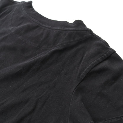 BOUCLERIE D'ATTELAGE Tシャツ クルーネック コットン ブラック エルメス トップス HERMES