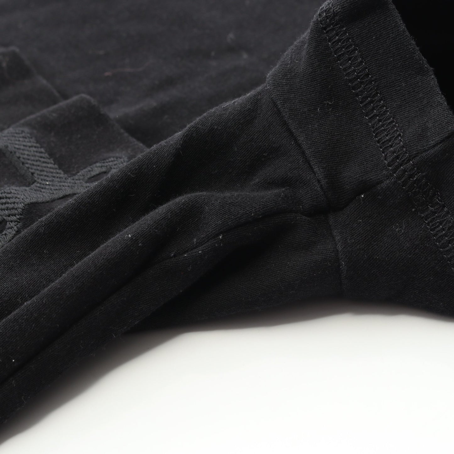 BOUCLERIE D'ATTELAGE Tシャツ クルーネック コットン ブラック エルメス トップス HERMES