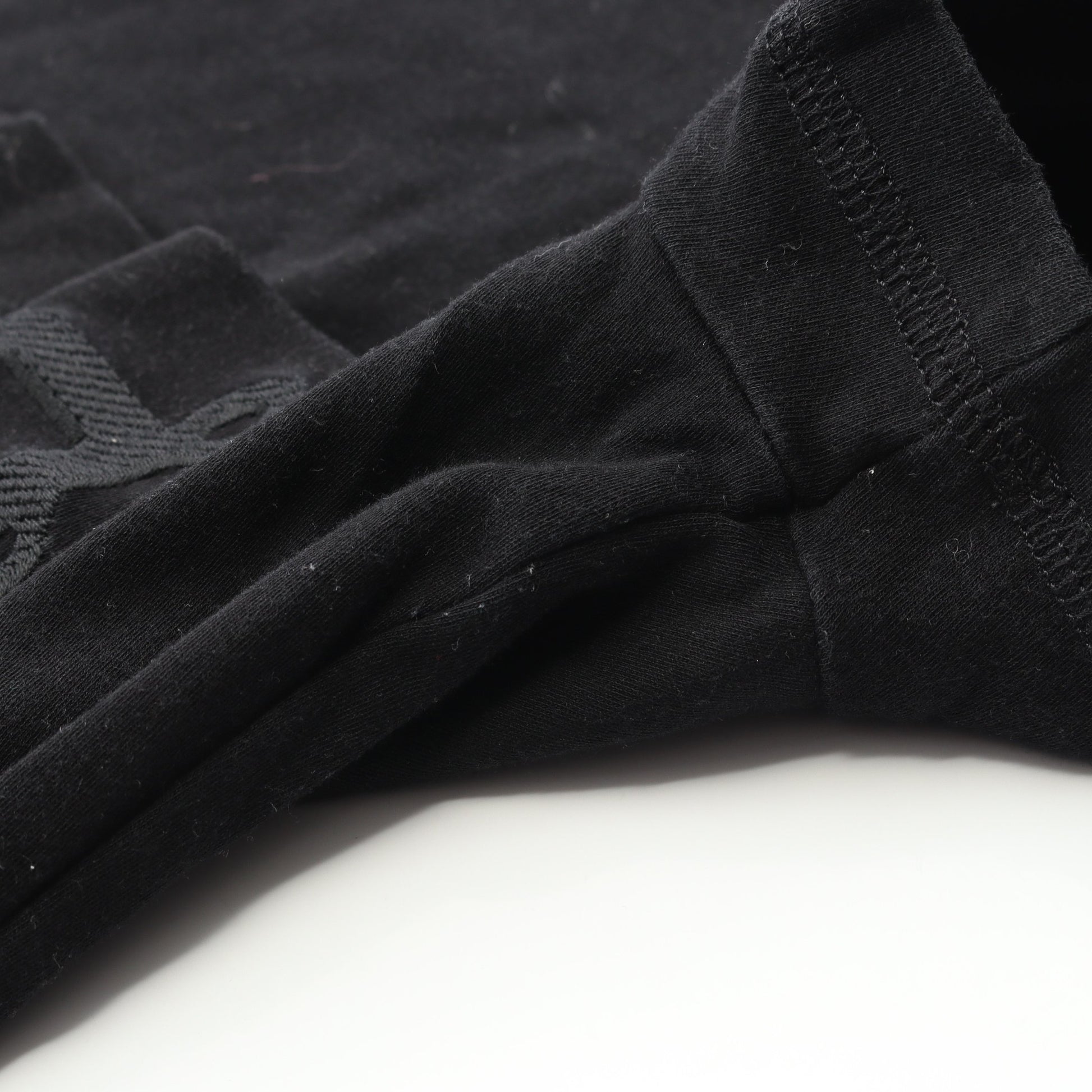 BOUCLERIE D'ATTELAGE Tシャツ クルーネック コットン ブラック エルメス トップス HERMES