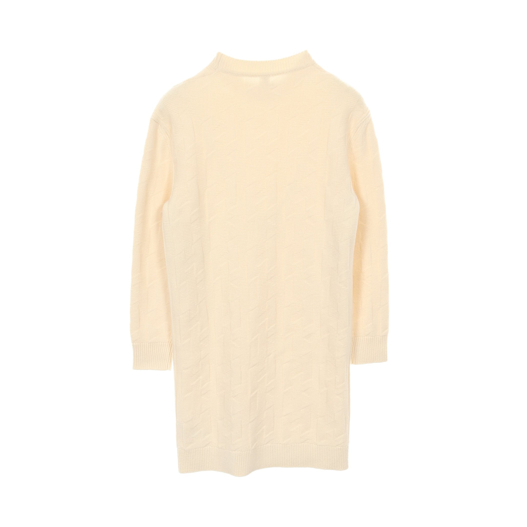 Hロゴ ニットワンピース ウール オフホワイト エルメス – RECLO