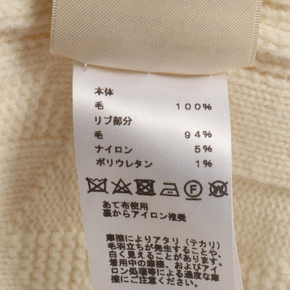 Hロゴ ニットワンピース ウール オフホワイト エルメス ワンピース HERMES